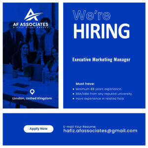 Executive marketing manager | AF Associates | AF Associates Job Posting